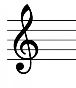 treble clef-piano sheet music