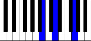 G major 1st inversion piano chord