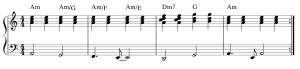 rock piano slash chords 1